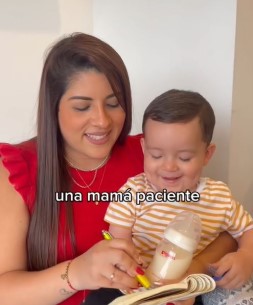 Pigeon mamá felíz